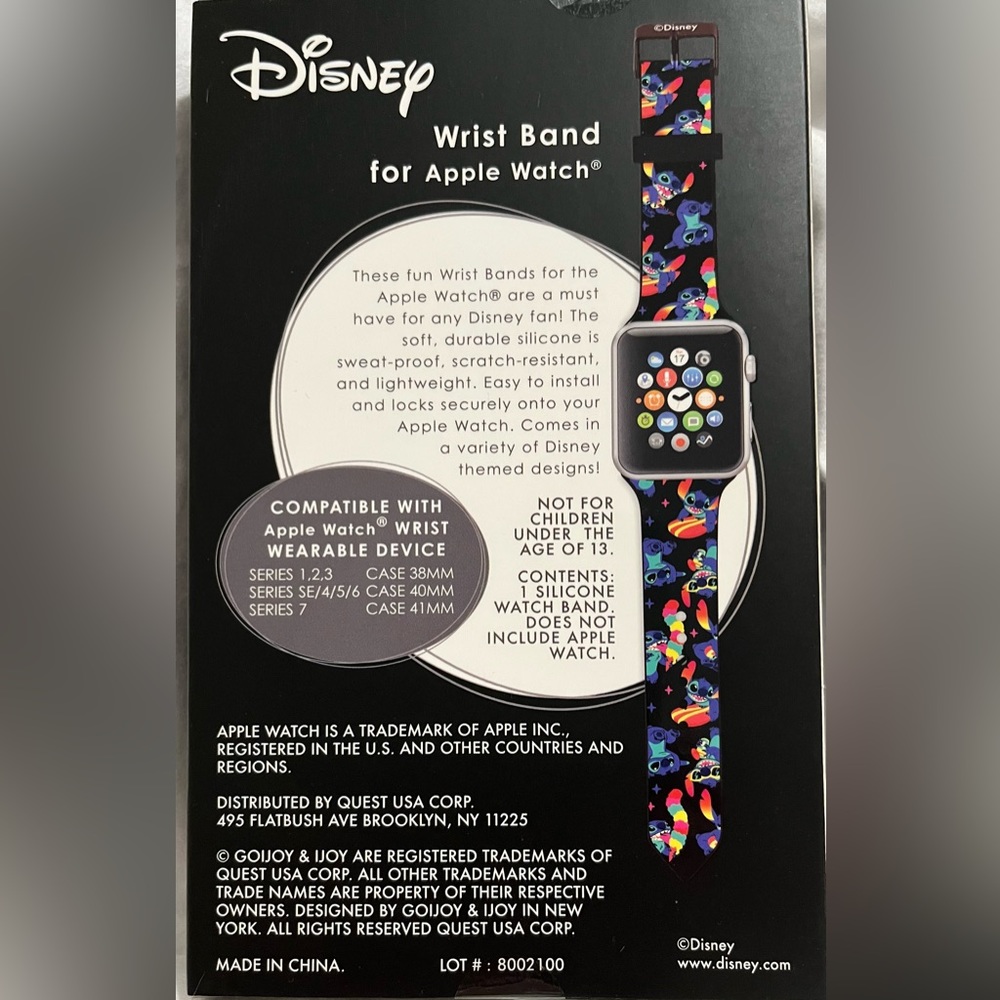 Disney Stitch Wrist Band for Apple Watch
